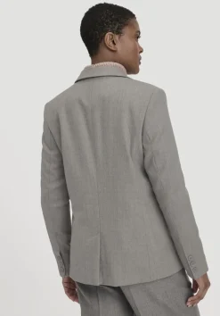 hessnatur Wollblazer Regular aus reiner Bio-Merinowolle von taupe Clearance