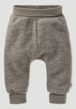 hessnatur Wollfleece Hose aus reiner Bio-Merinowolle von greige Hot