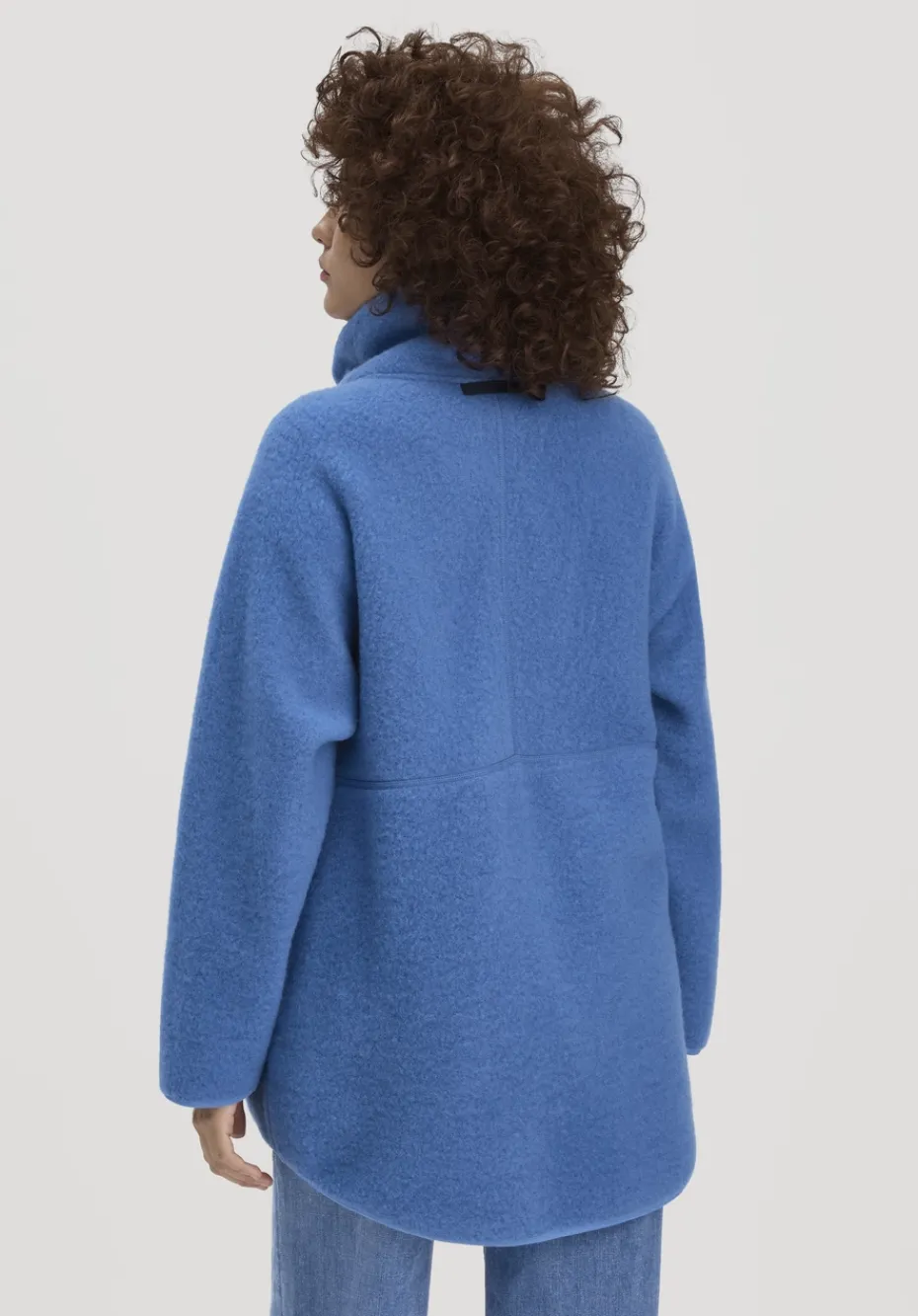 hessnatur Wollfleece Jacke Oversized aus reiner Bio-Merinowolle von kornblume