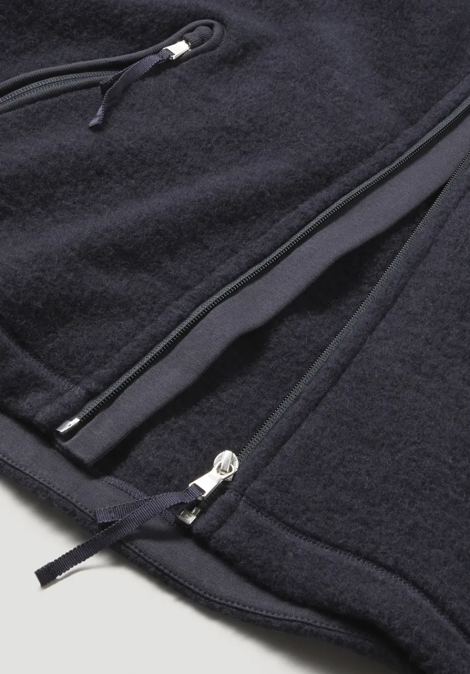 hessnatur Wollfleece Jacke Regular aus reiner Bio-Merinowolle von marine Clearance