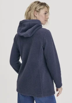 hessnatur Wollfleece Kapuzen-Jacke Regular aus Bio-Merinowolle und Bio-Baumwolle von pastell iris Best