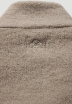 hessnatur Wollfleece Mantel Regular aus reiner Bio-Merinowolle von sand Hot