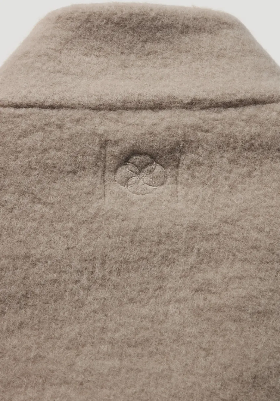 hessnatur Wollfleece Mantel Regular aus reiner Bio-Merinowolle von sand Hot
