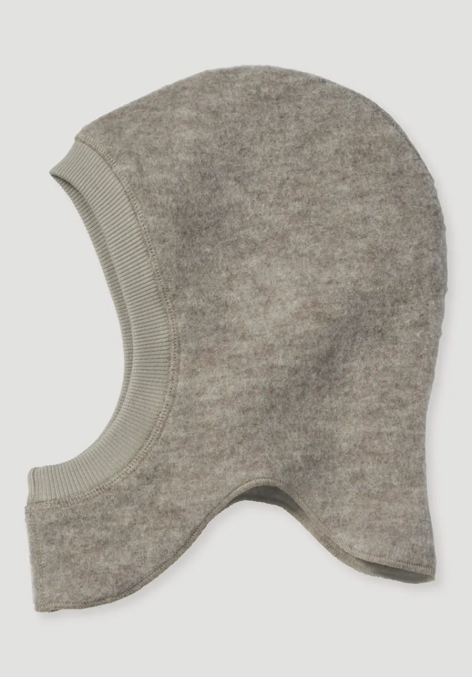hessnatur Wollfleece Mütze aus reiner Bio-Merinowolle von greige