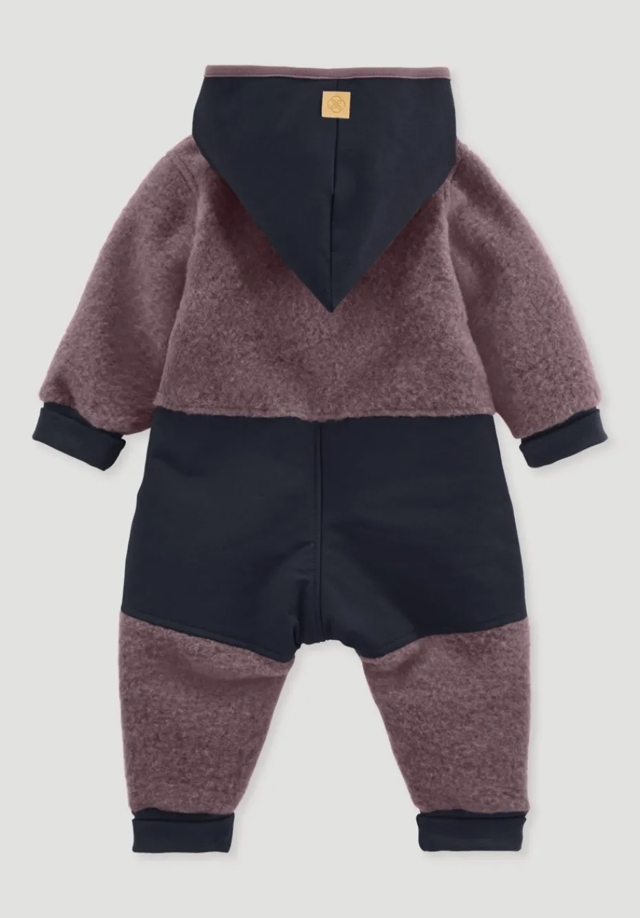hessnatur Wollfleece Overall aus Bio-Merinowolle mit Softshell von brombeersorbet Discount