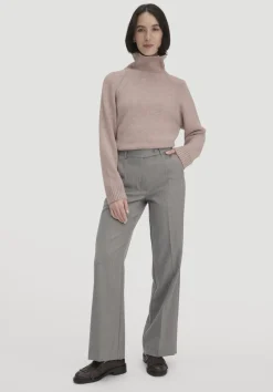 hessnatur Wollhose Straight Leg Relaxed aus reiner Bio-Merinowolle von taupe Sale