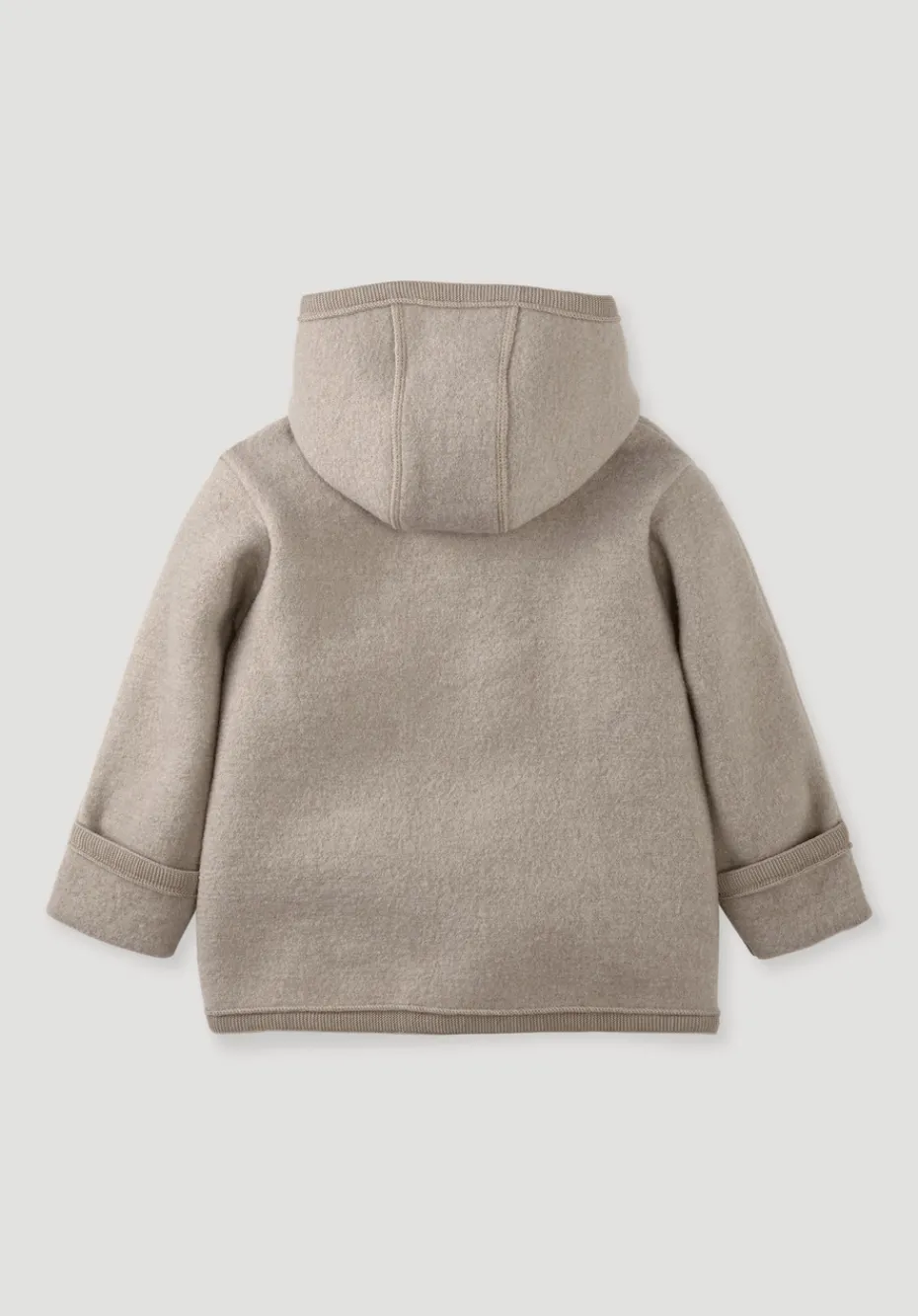 hessnatur Wollwalk Jacke aus reiner Bio-Merinowolle von sand Clearance