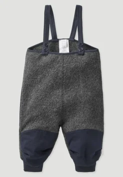 hessnatur Wollwalk Latzhose aus Bio-Merinowolle mit Nature Shell von anthrazit Online