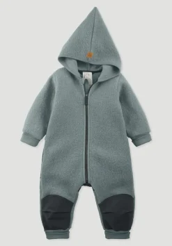 hessnatur Wollwalk Overall aus Bio-Merinowolle mit Softshell von atlantikblau Hot