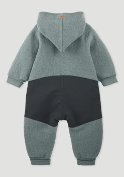 hessnatur Wollwalk Overall aus Bio-Merinowolle mit Softshell von atlantikblau Hot