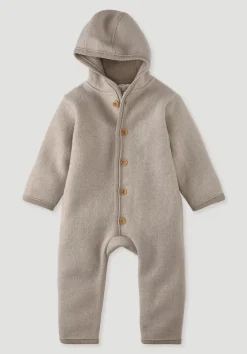 hessnatur Wollwalk Overall aus reiner Bio-Merinowolle von sand New