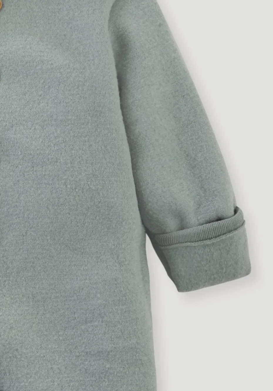 hessnatur Wollwalk Overall aus reiner Bio-Merinowolle von mattgrün Discount