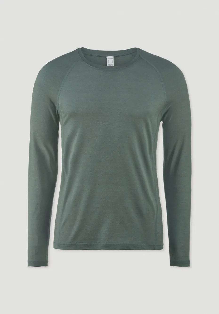 hessnatur Wool-Silk Longsleeve aus Bio-Merinowolle mit Seide von fichtengrün Hot