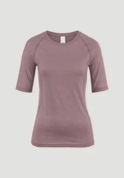 hessnatur Wool-Silk T-Shirt aus Bio-Merinowolle mit Seide von altrosa Hot